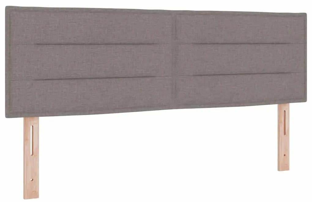 vidaXL Κεφαλάρι Ρυθμιζόμενο Ύψος με κεφαλάρι Taupe 160 cm ύφασμα