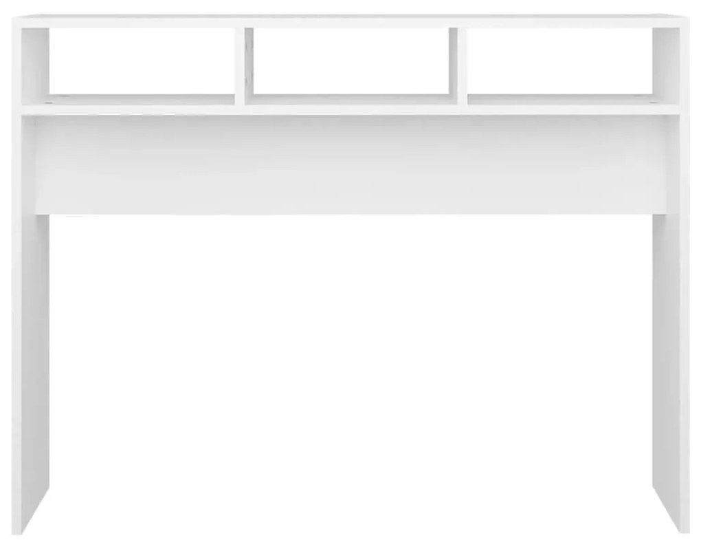 Τραπέζι Κονσόλα Λευκό 105 x 30 x 80 εκ. από Επεξ. Ξύλο - Λευκό