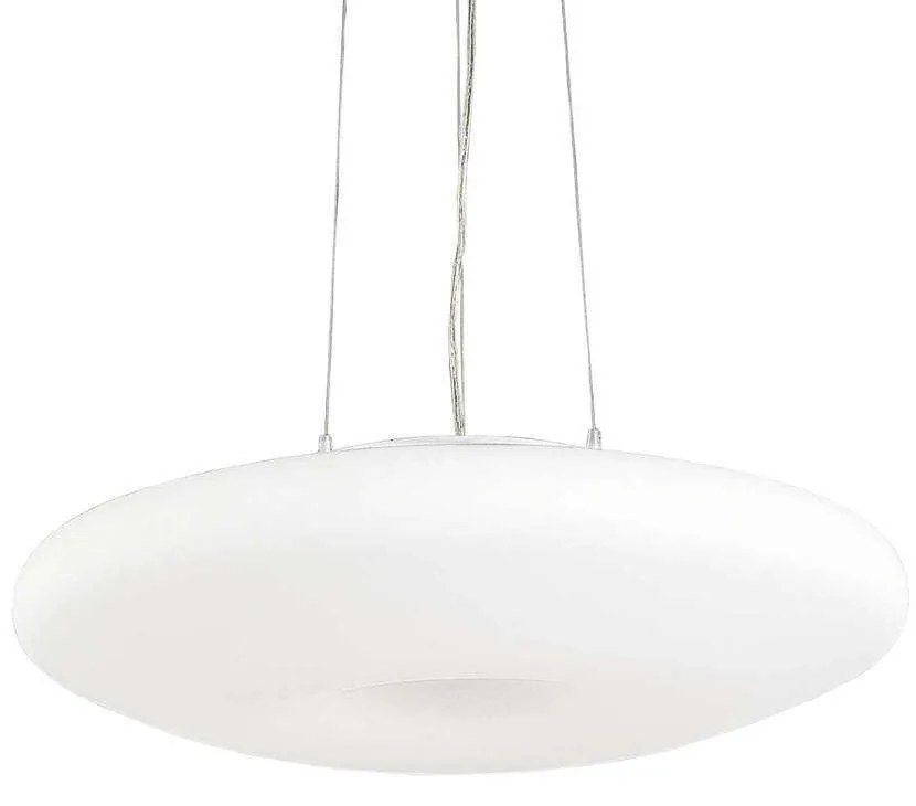 Φωτιστικό Οροφής Glory 019741 60x26/235cm 5xE27 60W White Ideal Lux