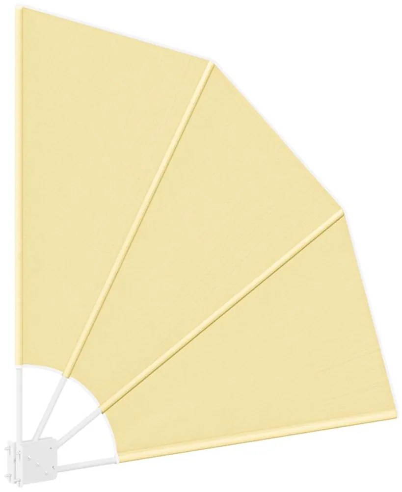 vidaXL Αδιάφανο σκίαστρο μπαλκονιού Άμμος 115 x 115 εκ Πολυεστέρας