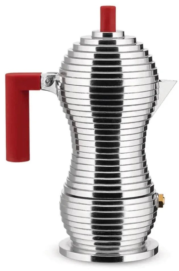 Καφετιέρα Espresso Pulcina MDL02/1 R 70ml Red Alessi Aluminium