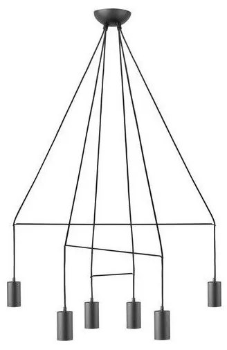 Φωτιστικό κρεμαστό πολύφωτο Imbria Black ατσάλινο μαύρο Nowodvorski 9677 Μαύρο