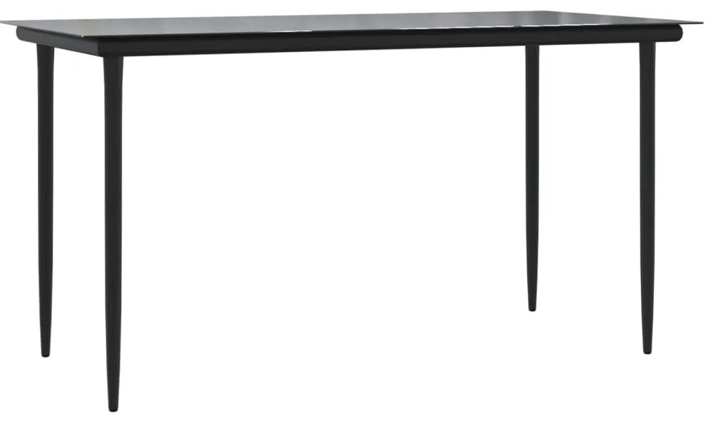 vidaXL Σετ Τραπεζαρίας Κήπου 7 τεμ. Συνθ. Ρατάν / Ατσάλι με Μαξιλάρια