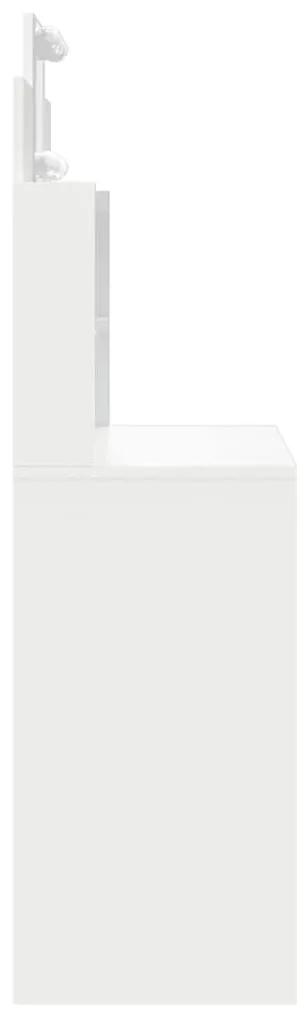Μπουντουάρ με LED Φώτα Λευκό 96x40x142 εκ. - Λευκό