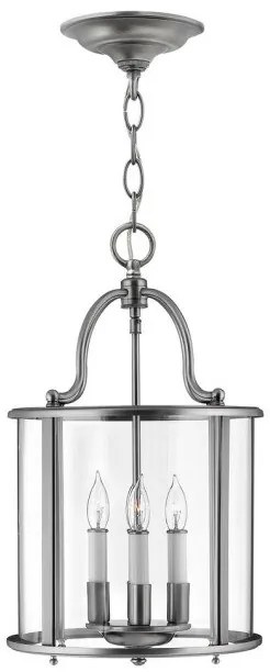 Κρεμαστό Φωτιστικό Οροφής 4xE14  Φ30cm  Gentry Elstead Lighting-HK-GENTRY-P-M-PW-Ασημί HK-GENTRY-P-M-PW