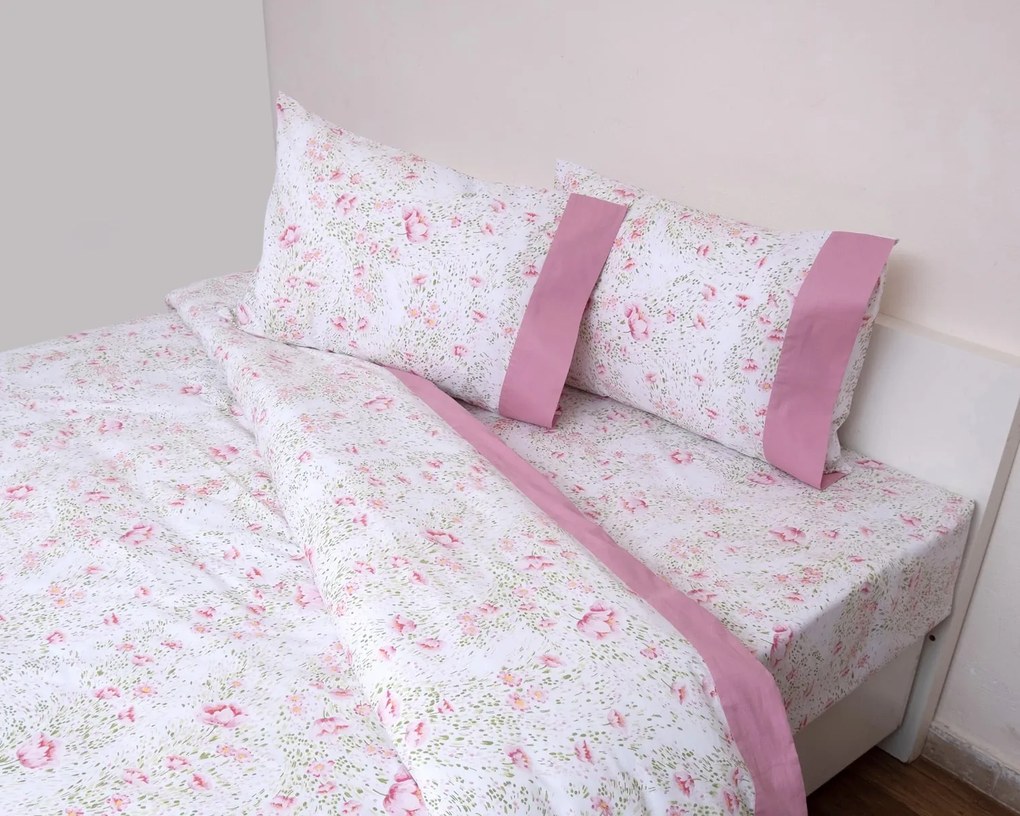 Σετ Παπλωματοθήκη Υπέρδιπλη 220x240 Border 3002