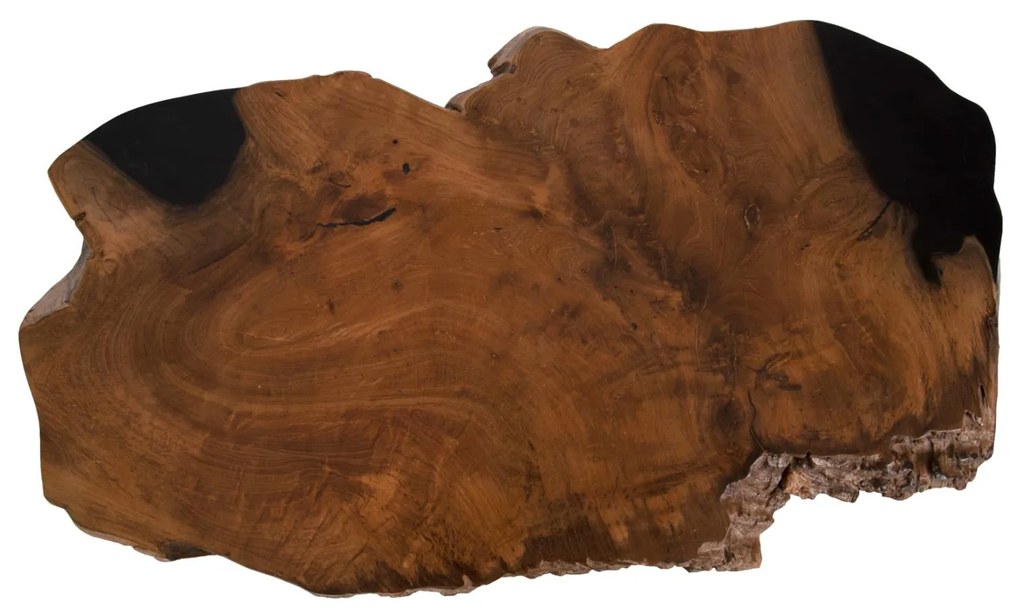 Τραπεζάκι σαλονιού GLAZE Ξύλο TEAK σε Φυσικό και Μαύρα Μεταλλικά πόδια 110x60x48Υεκ. 110x60x48 εκ.