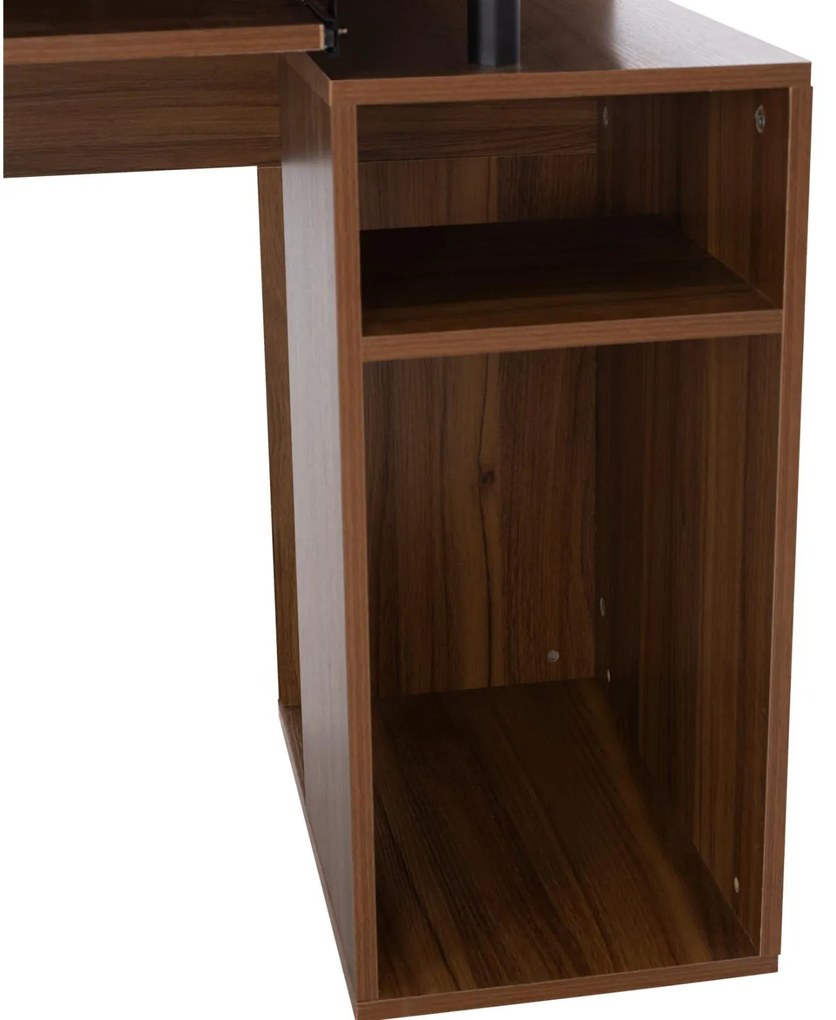 ΓΡΑΦΕΙΟ ΜΕΛΑΜΙΝΗΣ STATUS WALNUT 120Χ55Χ76 εκ.