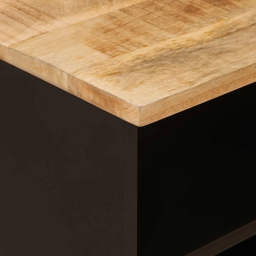 vidaXL Ντουλάπι TV με ράφι Καφέ 80 x 33,5 x 46 εκ. Στερεό ξύλο μάνγκο