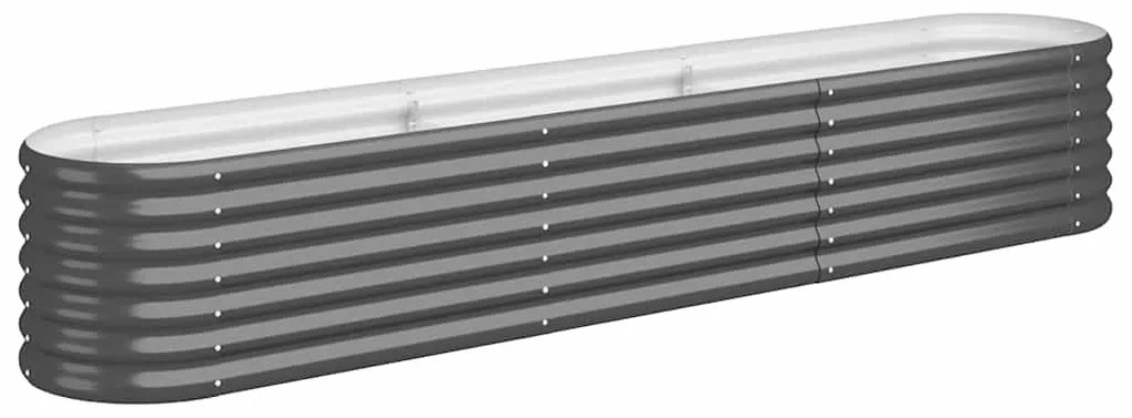 vidaXL Ζαρντινιέρα Ανθρακί 224x40x36 εκ Ατσάλι με Ηλεκτρ. Βαφή Πούδρας