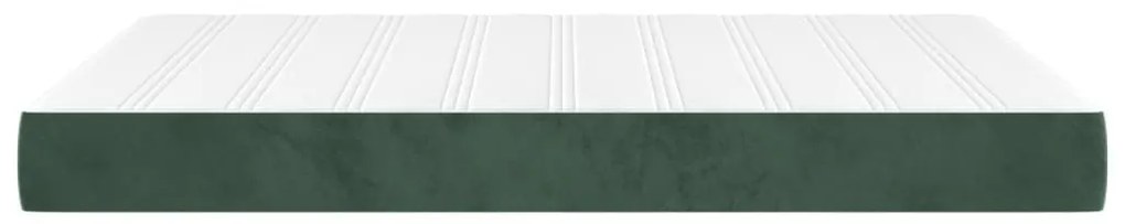 Στρώμα με Pocket Springs Σκούρο Πράσινο 140x200x20εκ. Βελούδινο - Πράσινο