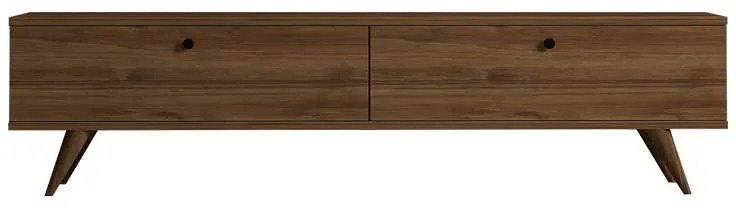 Έπιπλο τηλεόρασης Jate pakoworld σε καρυδί απόχρωση 160x25x40εκ