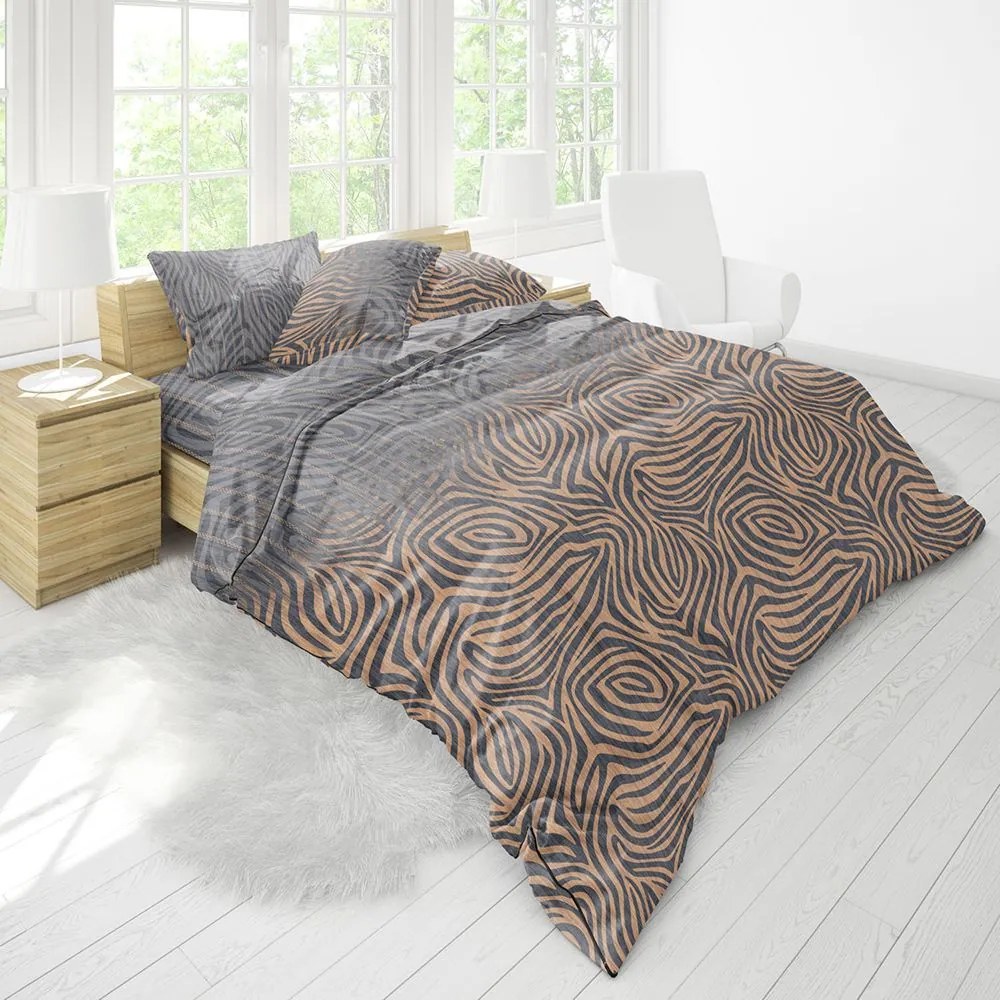 Σεντόνια Premium 5007 (Σετ 3τμχ) Anthracite Anna Riska Μονό 160x270cm 100% Cotton