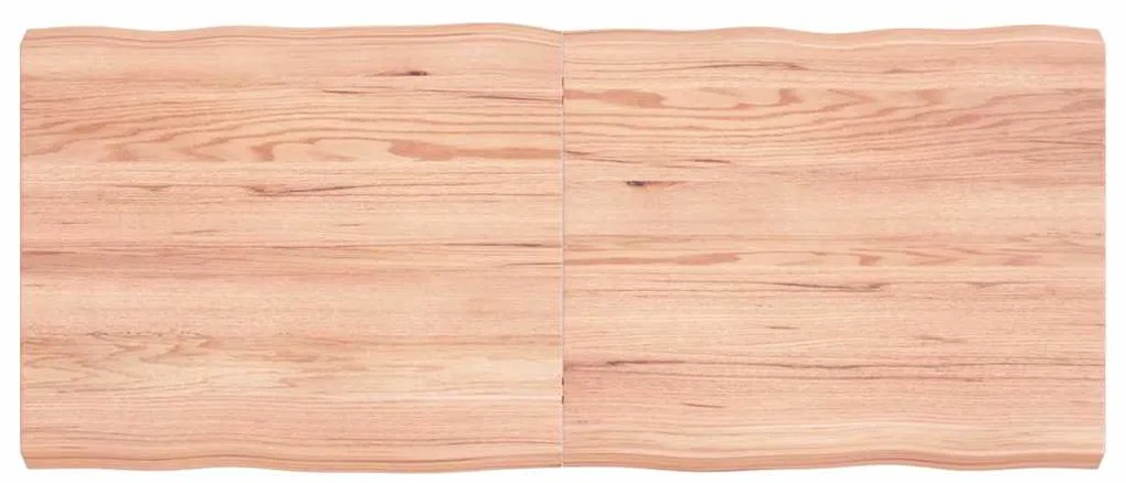 vidaXL Επιφ Τραπεζιού Αν Καφέ 120x50x(2-6)εκ.Ακατέργ. Μασίφ Ξύλο Δρυός