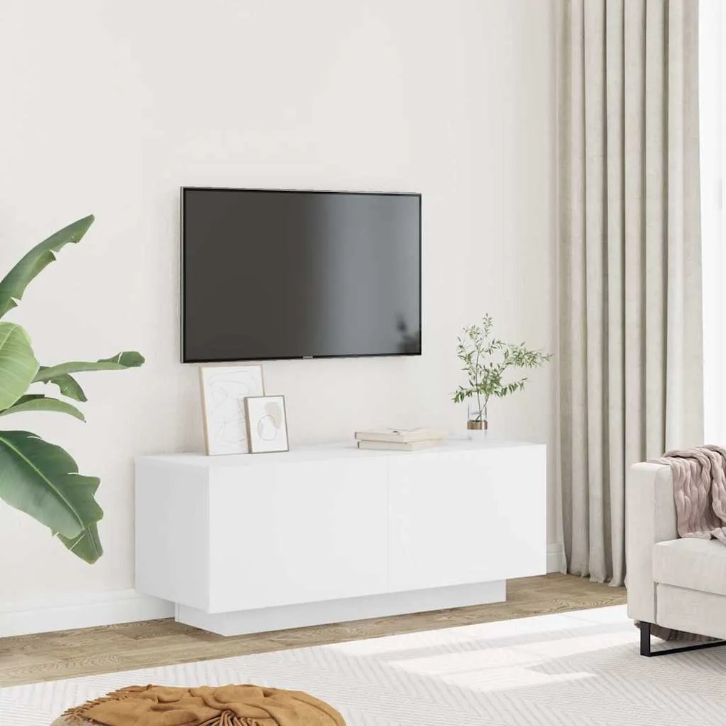 vidaXL Έπιπλο Τηλεόρασης Λευκό 100 x 35 x 40 εκ. Επεξ. Ξύλο