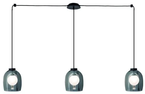 Κρεμαστό Φωτιστικό Οροφής 3xG9 LED 5W IP20 Μαύρο 22146 Zambelis-22146-Μαύρο 22146