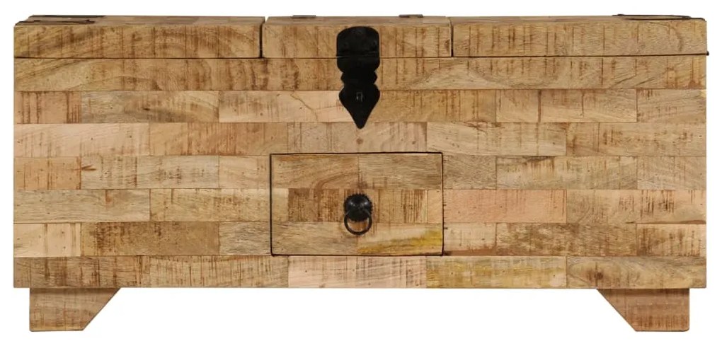 vidaXL Τραπεζάκι Σαλονιού 80 x 40 x 35 εκ. από Μασίφ Ξύλο Μάνγκο