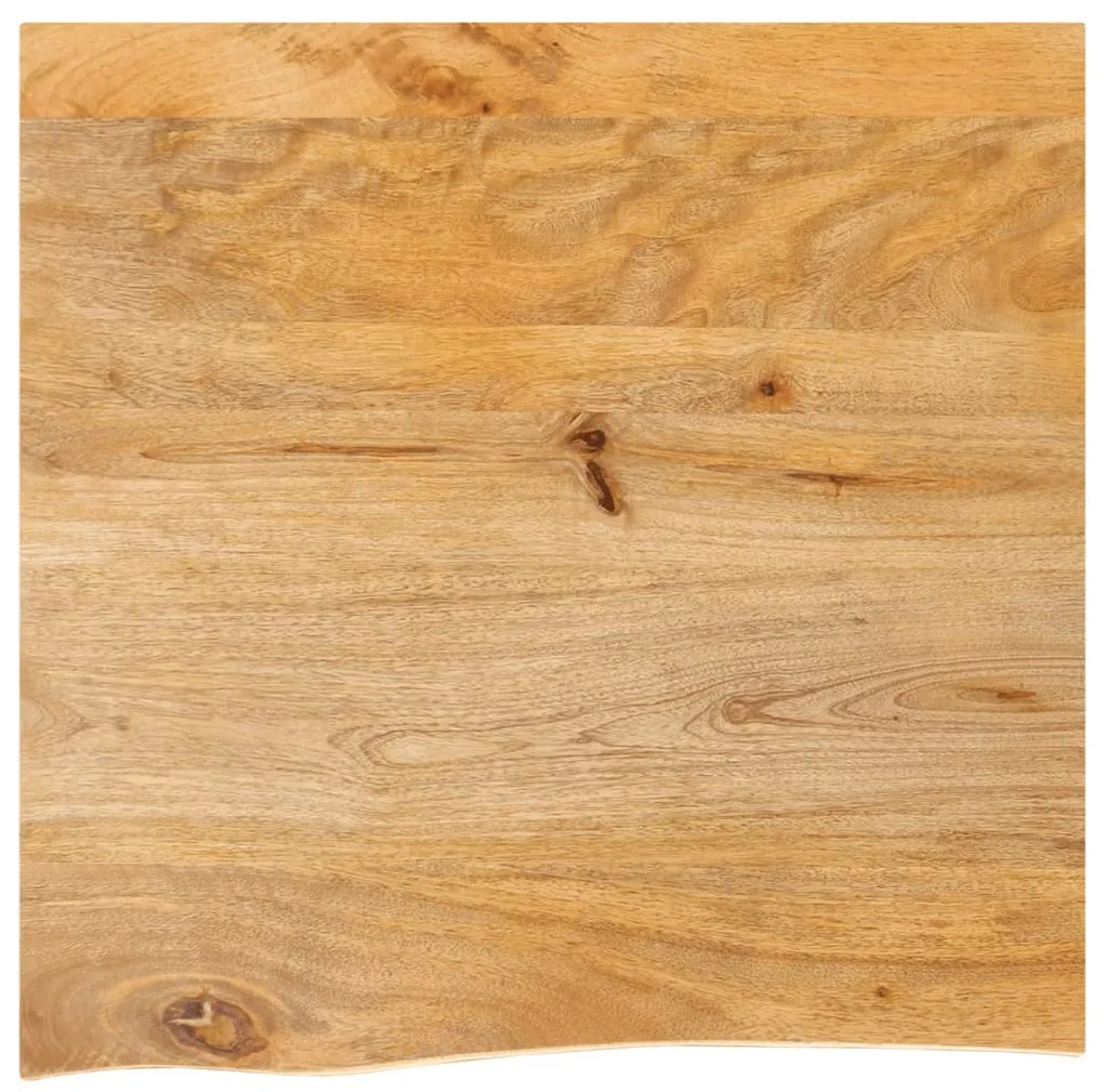 vidaXL Επιφάνεια Τραπεζιού 60x60x2,5 εκ. Live Edge Μασίφ Ξύλο Μάνγκο