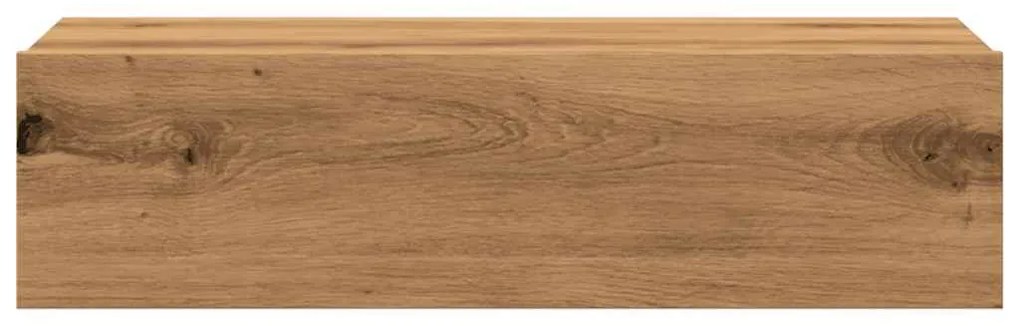 Σετ ντουλάπι τηλεόρασης 2 τεμαχίων με φώτα LED Artisan Oak 856346