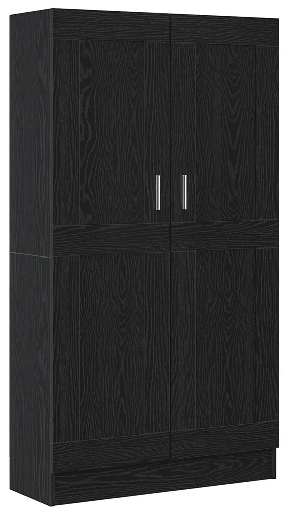 vidaXL Βιβλιοθήκες 2 τμχ Μαύρο Δρυς 165x30,5x150 εκ Επεξεργασμένο ξύλο