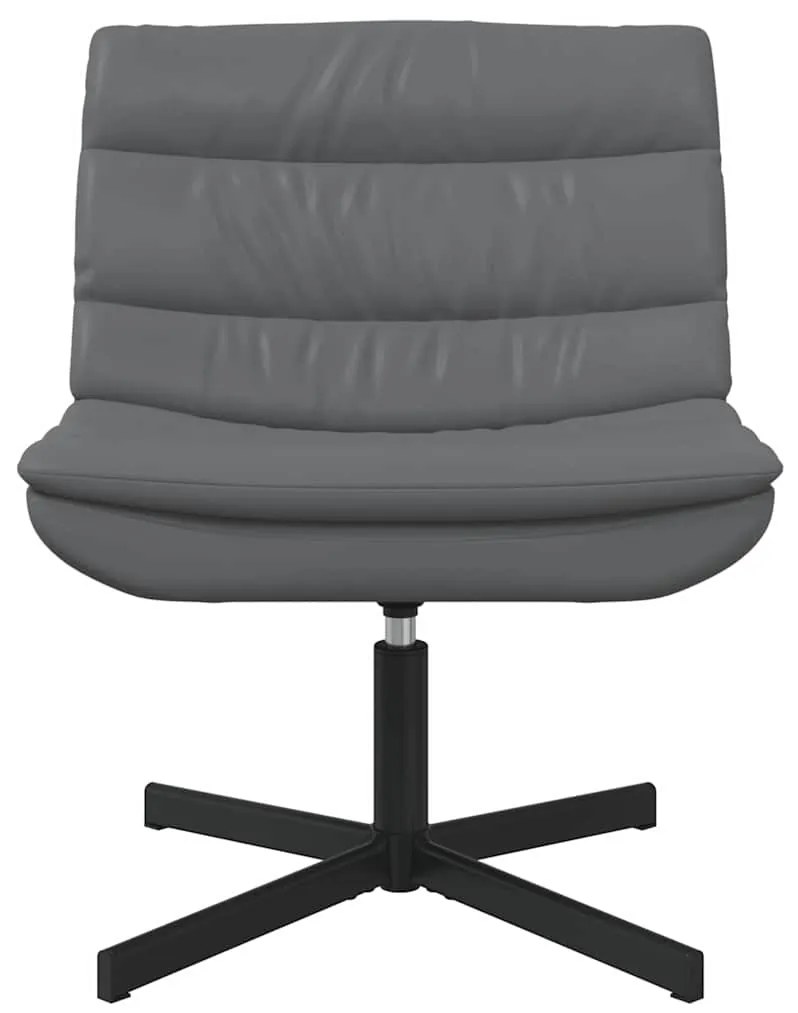 vidaXL Περιστρεφόμενη καρέκλα Γκρι 63 x 75 x 76 εκ Τεχνητό δέρμα