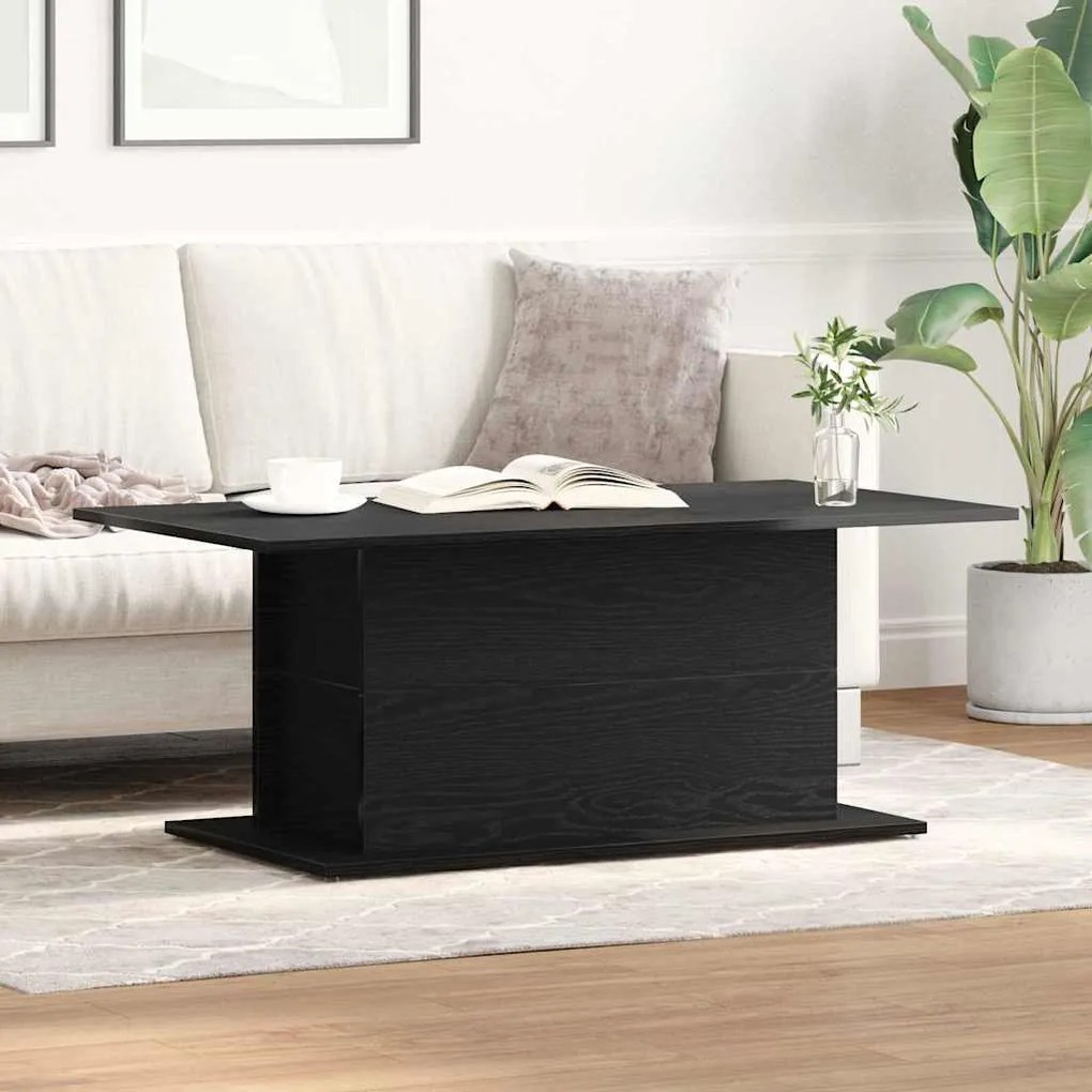 vidaXL Τραπεζάκι σαλονιού Μαύρη δρυς 102 x 55.5 x 40 cm