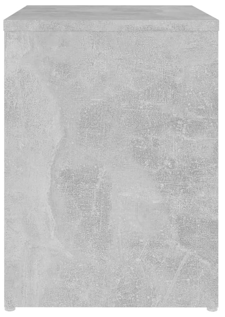 vidaXL Κομοδίνο Γκρι Σκυροδέματος 40 x 30 x 40 εκ. από Μοριοσανίδα