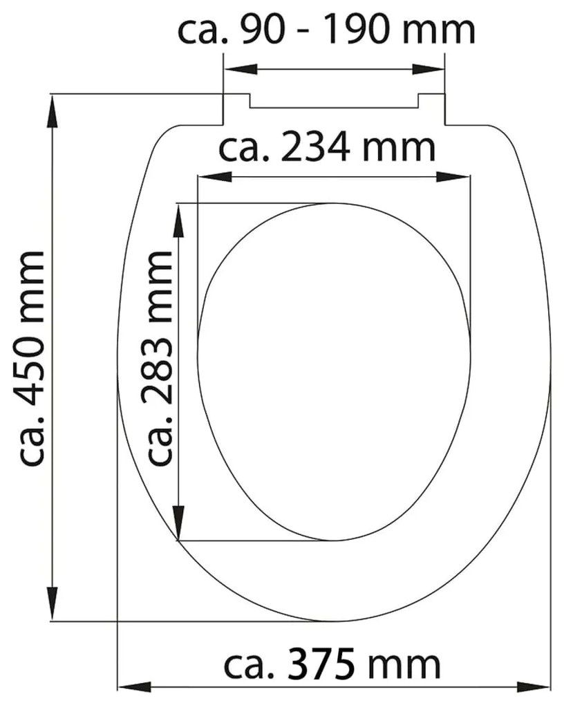 SCHÜTTE ΚΑΘΙΣΜΑ ΛΕΚΑΝΗΣ MAGIC LIGHT ΓΥΑΛΙΣΤ. + SOFT-CLOSE DUROPLAST 435116