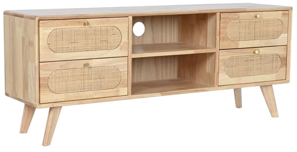 Τηλεόραση DKD Home Decor Φυσικό Μέταλλο ξύλο καουτσούκ 120 x 30 x 48 cm