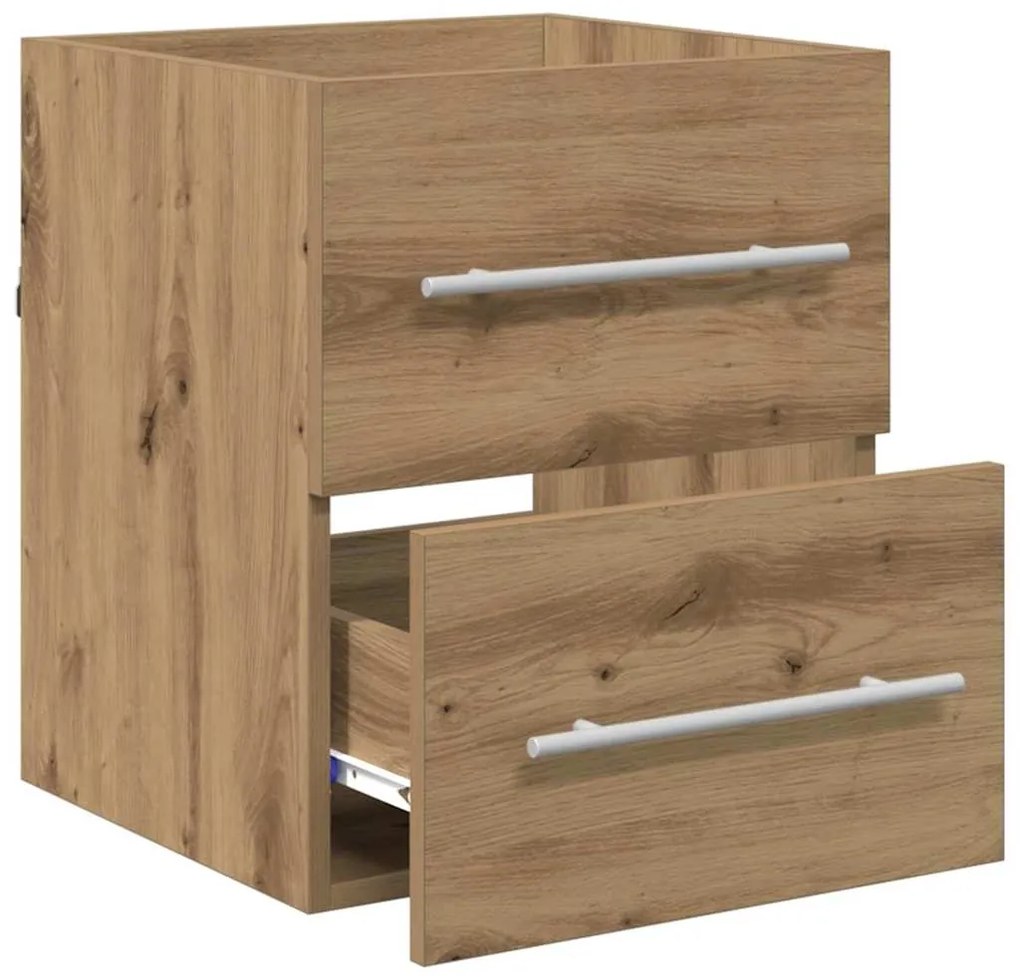vidaXL Ντουλάπι νιπτήρα με συρτάρι Artisan Oak 38,5 x 41 x 48 εκ