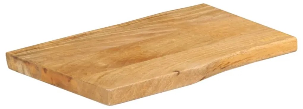 vidaXL Επιφάνεια Τραπεζιού 60x40x2,5 εκ. Live Edge Μασίφ Ξύλο Μάνγκο