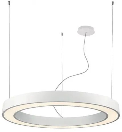 Κρεμαστό Φωτιστικό Οροφής LED 66W 3000Κ Push Dimming Φ90cm Ring Viokef 3915-0009-3-W-D4 Λευκό