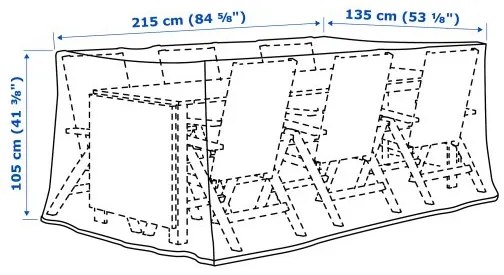 TOSTERÖ κάλυμμα για σετ επίπλων 802.923.25