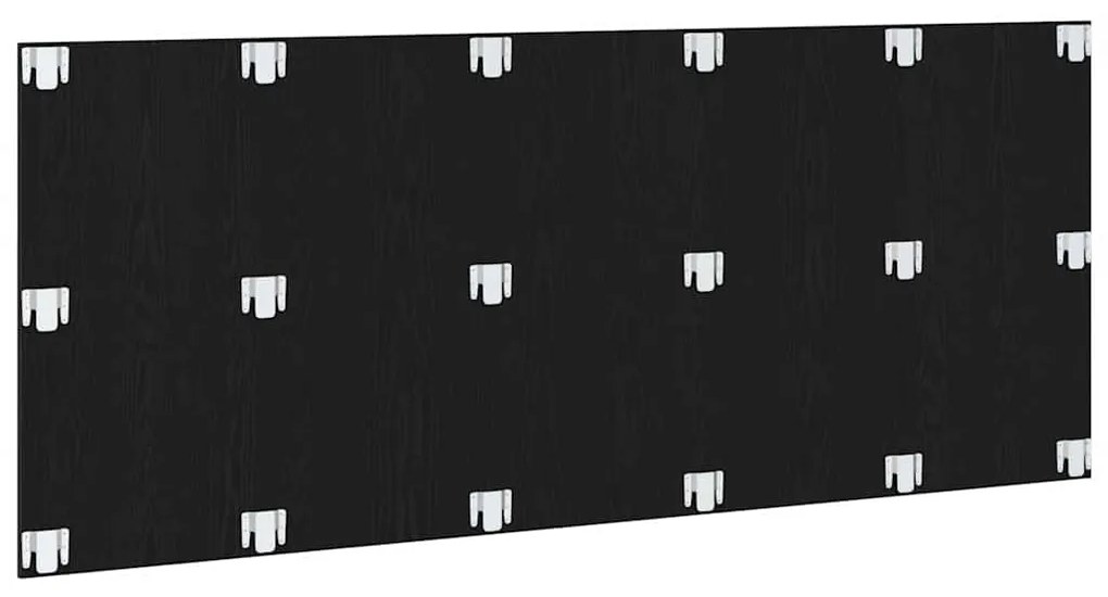 vidaXL Κεφαλάρι Μαύρη δρυς 200 x 1,5 x 80 εκ. Επεξεργασμένο ξύλο