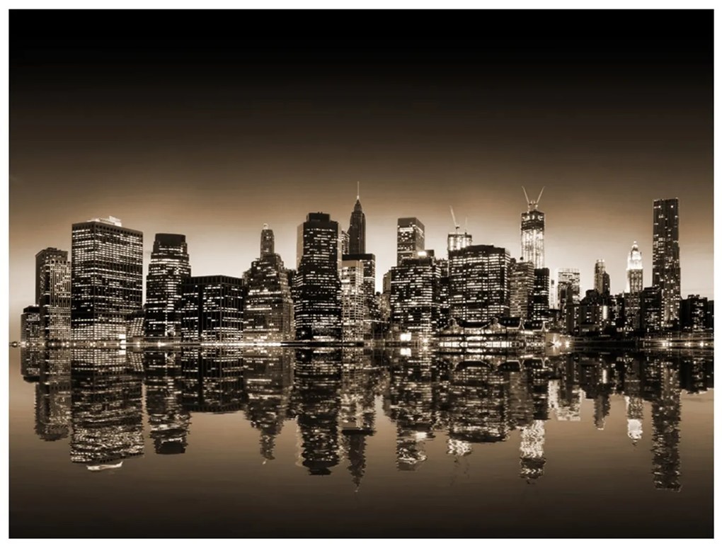 Φωτοταπετσαρία - New York - sepia 350x270