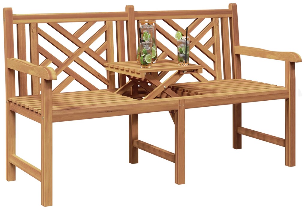 vidaXL παγκάκι Άλλο Καστανό 150 x 60 x 90 εκ Μασίφ ξύλο teak