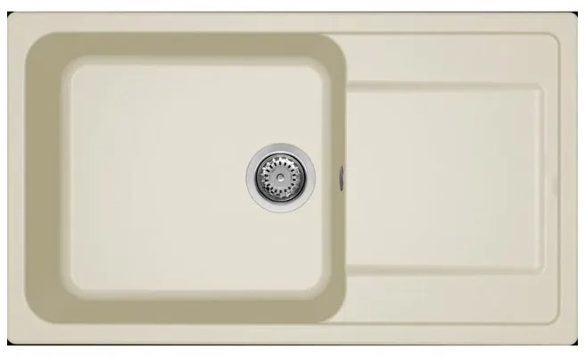 Νεροχύτης κουζίνας LIFE 410 Bianco Antico 62 ELLECI 86x50cm