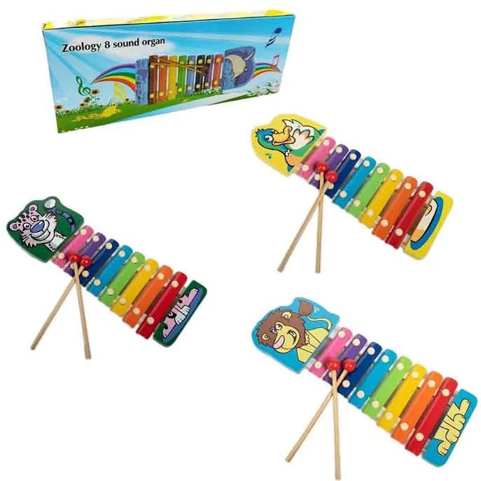 Ξυλόφωνο Παιδικό Αγαπημένα Ζωάκια - Xylophone zoology 8 sound organ