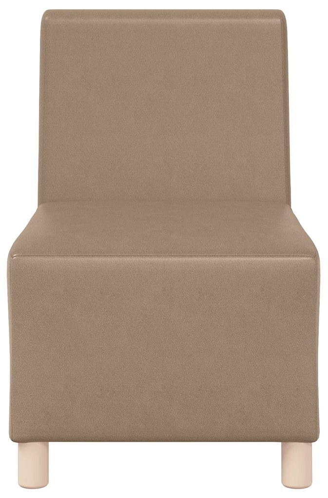 vidaXL Καναπέδες 2 pcs Καπουτσίνο 55 x 74 x 82 εκ. Τεχνητό δέρμα