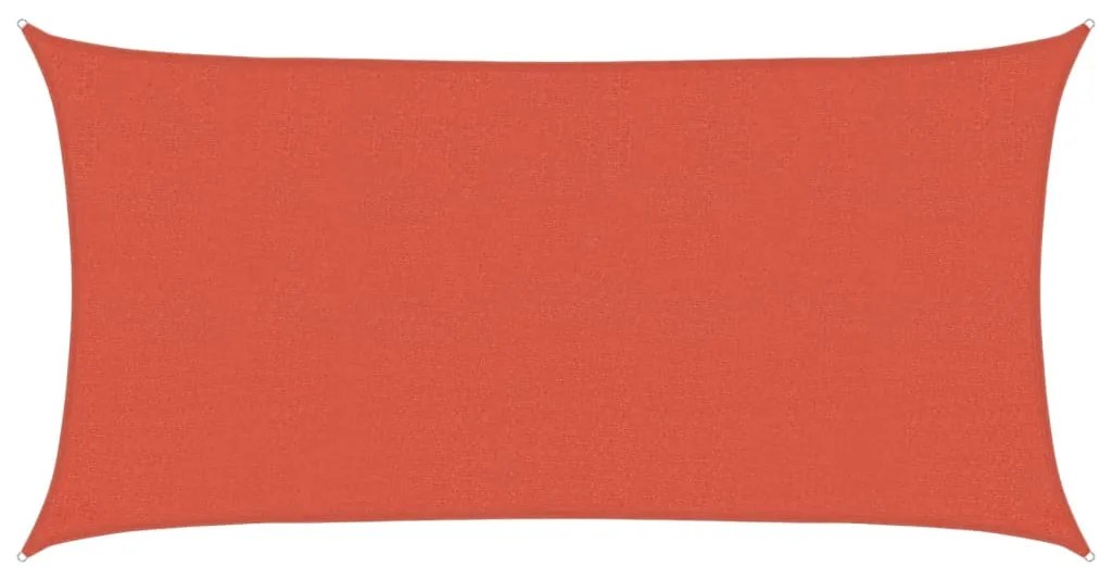 vidaXL Πανί Σκίασης Τερακότα 2,5 x 4,5 μ. από HDPE 160 γρ./μ²