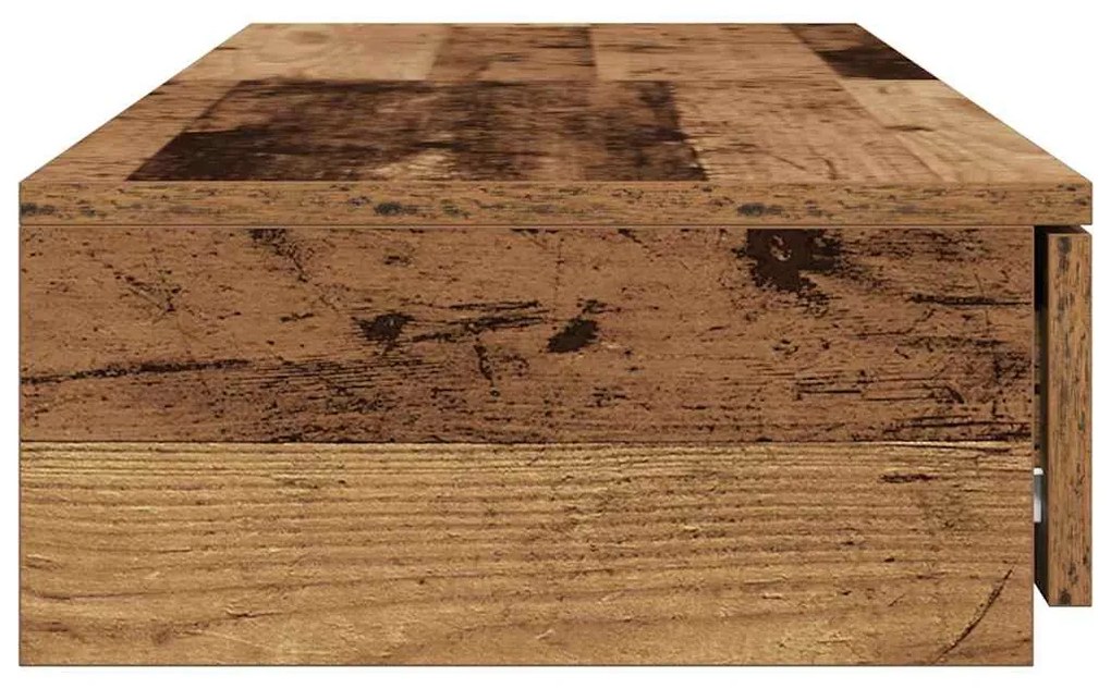 vidaXL Συρτάρια κρεβατιού με συρτάρι Παλιό ξύλο 120 x 36,5 x 16,5 εκ