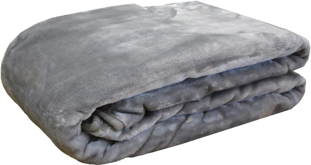 Κουβέρτα Βελουτέ King Size 240x260 3 Grey Anna Riska