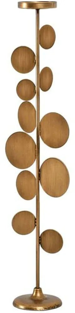 Κηροπήγιο 155-125-022 21x86cm Bronze Μέταλλο