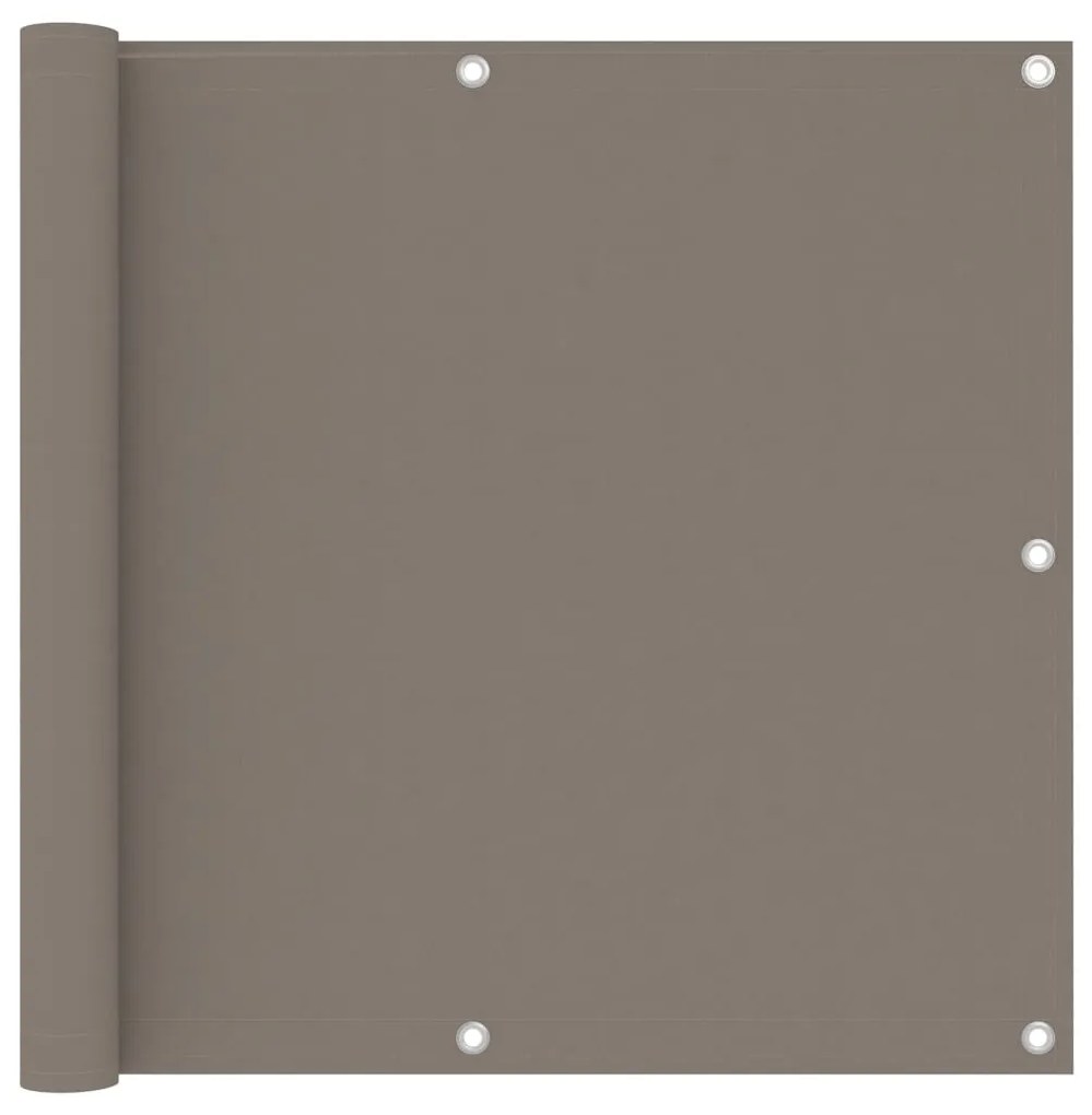 vidaXL Διαχωριστικό Βεράντας Taupe 90 x 500 εκ. Ύφασμα Oxford