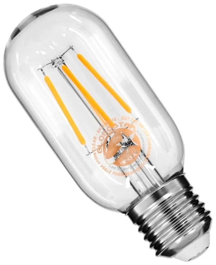 Λαμπτήρας Led Filament 99018 T45 E27 4W 440lm Dimmable Clear GloboStar