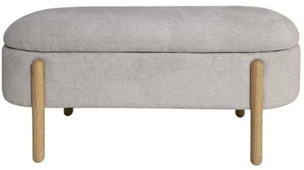 Σκαμπό Με Αποθηκευτικό Χώρο Cloud 735-2207-B 108x41x48cm Beige