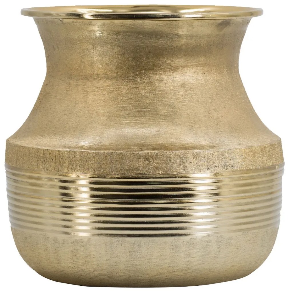 Artekko Trophy Διακοσμητικό Δοχείο Κασπώ Μέταλλο Χρυσό (30x30x29)cm Artekko 48647