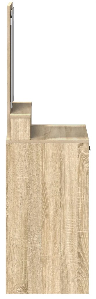 vidaXL Τουαλέτα με Συρτάρια Σομόνα Δρυς 50x41x140 εκ