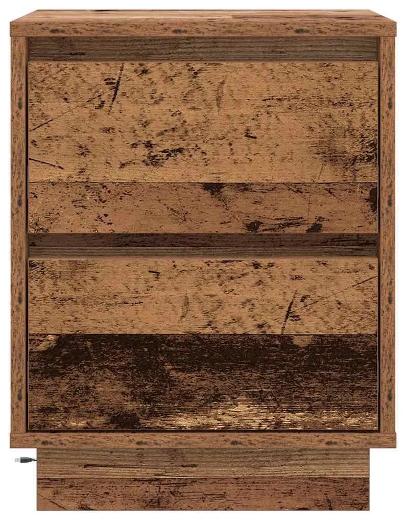 vidaXL Κομοδίνο με Παλιό Ξύλο 39 x 34.5 x 50 εκ. Επεξεργασμένο ξύλο