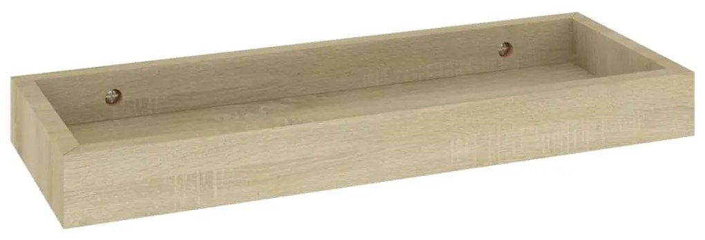 vidaXL Ράφια Τοίχου με Εσοχή 4 τεμ. Δρυς 40 x 15 x 4 εκ. από MDF